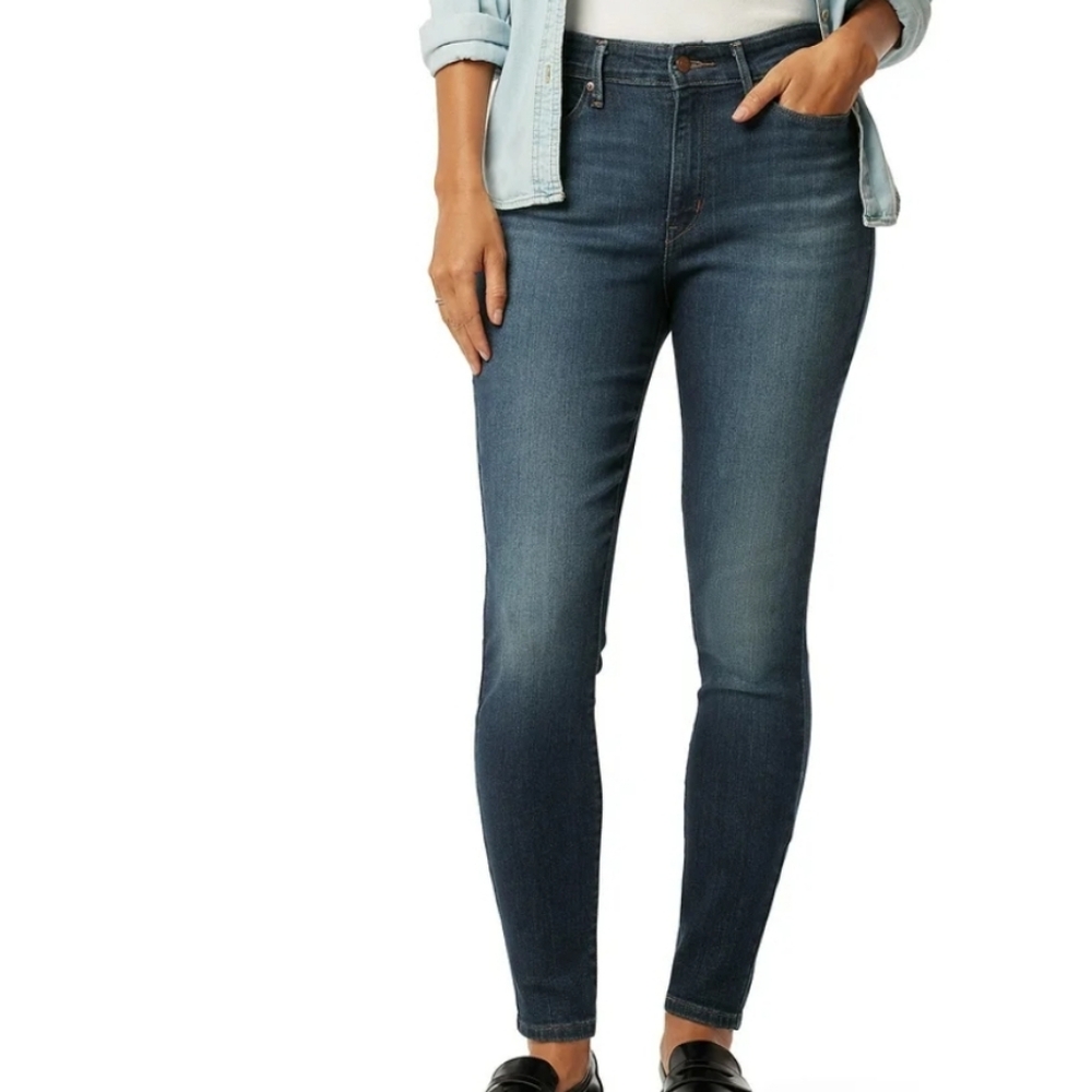 Signature Gold by Levi Strauss Mid Rise Skinny Jeans Black Size 12S, Levi Skinny